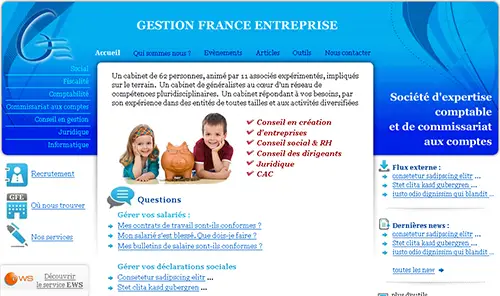 Gestion France Entreprise N12A Webdesigner Freelance NICE