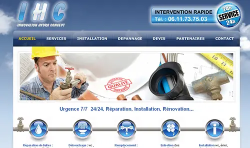 Innovation Hydro Concept N12A Webdesigner Freelance NICE